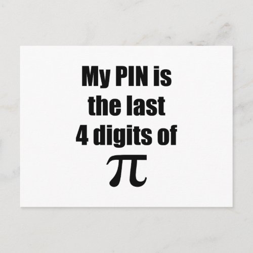 Pi Day Postcard