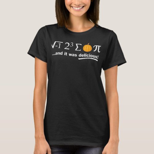 Pi Day Shirt I Eight Sum Pumpkin Pi Funny Math Pun