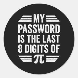 Pi Day Shirt Kids Classic Round Sticker