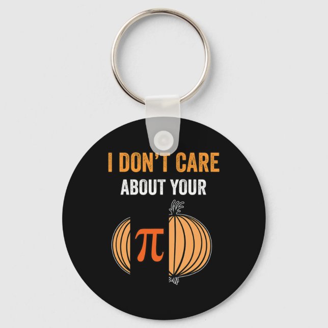 Pi Day Shirt Pi Symbol Onion Funny Math Teacher Pi Keychain (Front)