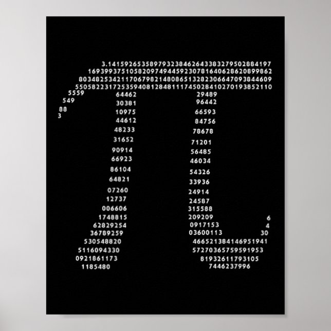 Pi Day Shirt  Poster (Front)