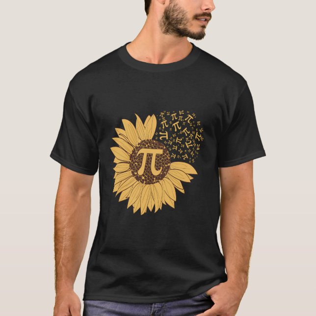 Pi Day Shirt - Sunflower 314 Pi Number Symbol Math (Front)