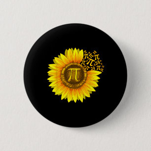 Pi Day Shirt Women Sunflower Math Teacher Gift  Button