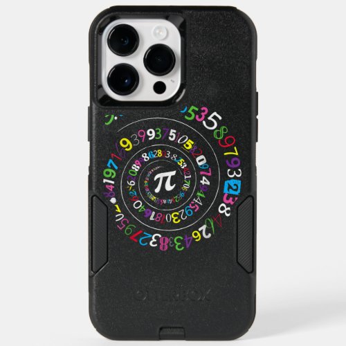 Pi Day Spiral Pi Color Numbers Teacher Student  OtterBox iPhone 14 Pro Max Case