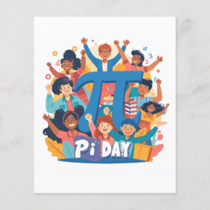 Pi Day Squad Celebration Design Flyer