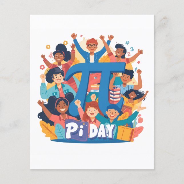 Pi Day Squad Celebration Design Flyer (Front)