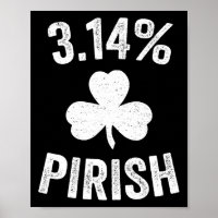 Pi Day St. Patrick's 3.14 Irish Funny Pirish Math