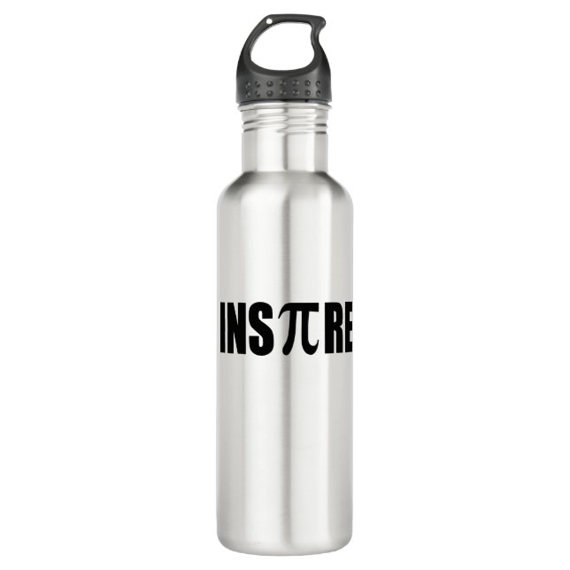 Pi Day Stainless Steel Water Bottle (Front)