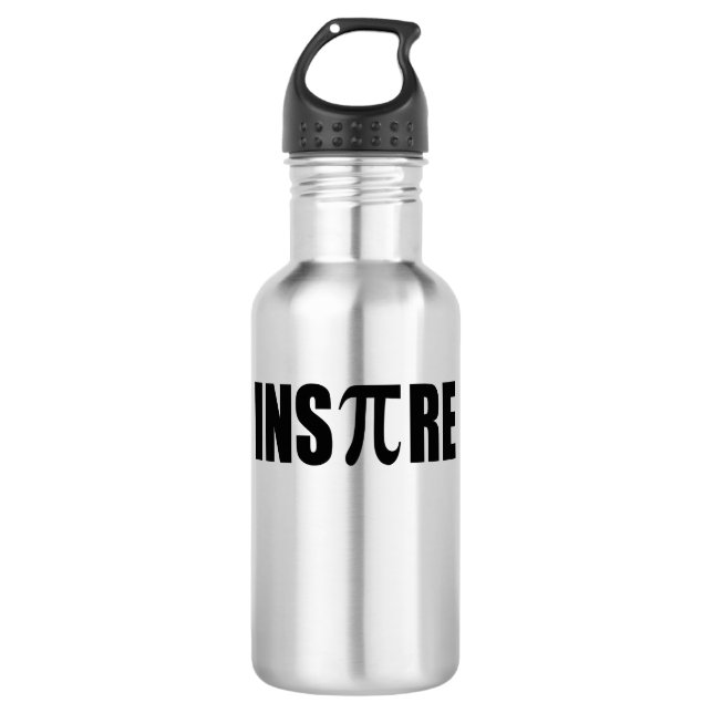 Pi Day Stainless Steel Water Bottle (Front)