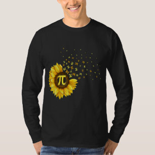 Pi Day  Sunflower 3 14 Pi Number Symbol Math Scien T-Shirt