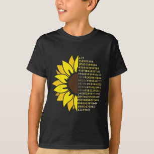 Pi Day Sunflower 3.14 Pi Number Symbol Math Scienc T-Shirt