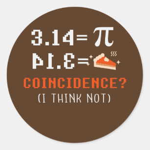 Pi Day Symbol Apparel Science Math Teacher  Classic Round Sticker