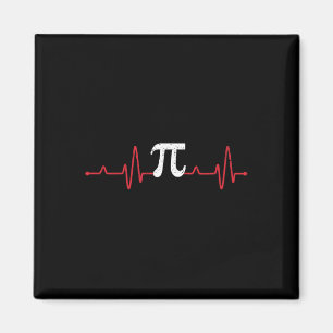 Pi Day Symbol Heartbeat Math Lover Nursing Pulse S Magnet