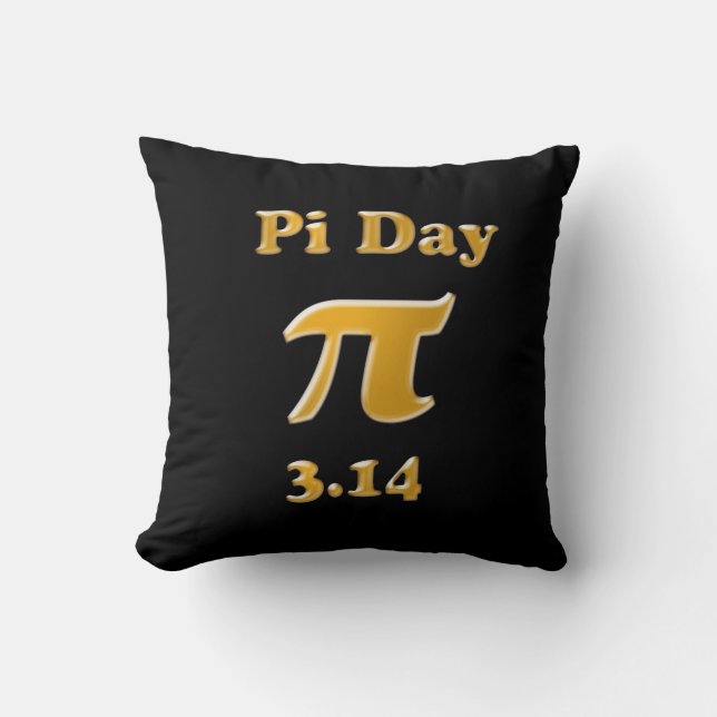 Pi Day Throw Pillow (Front)