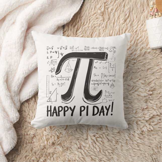Pi Day Throw Pillow – Cozy & Fun Math Lover (Blanket)