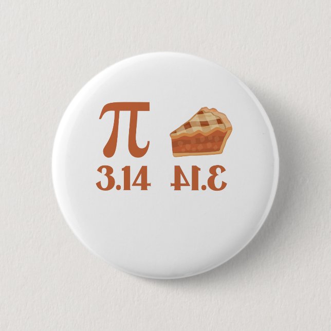 Pi Day Toddler Math Teacher Funny Pie Gift Button (Front)