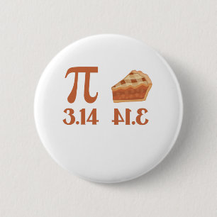 Pi Day Toddler Math Teacher Funny Pie Gift Button