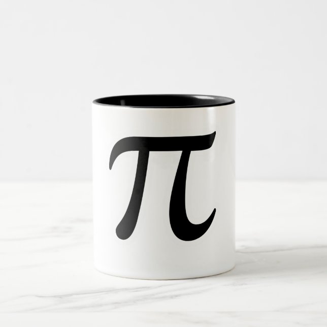 Pi Day Two-Tone Coffee Mug (Center)
