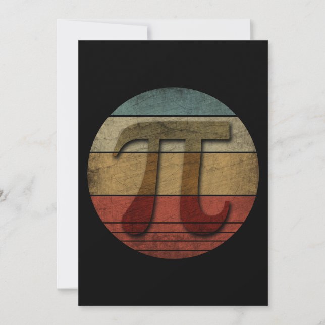 PI DAY VINTAGE INVITATION (Front)