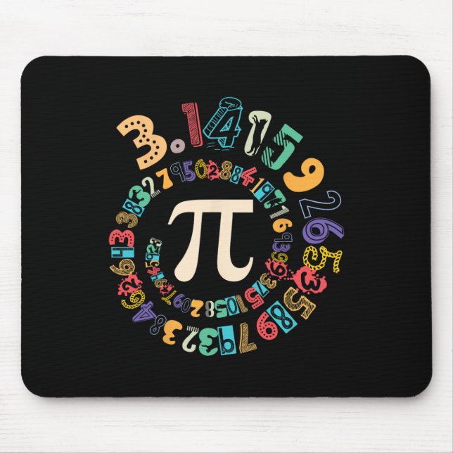 Pi Day Vintage Pi Number 3  Mouse Pad (Front)