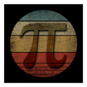 PI DAY VINTAGE POSTER