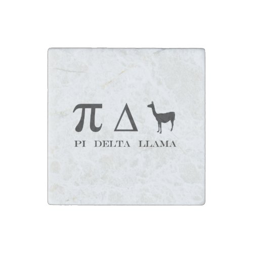 Pi Delta Llama Mathematics Symbols Stone Magnet