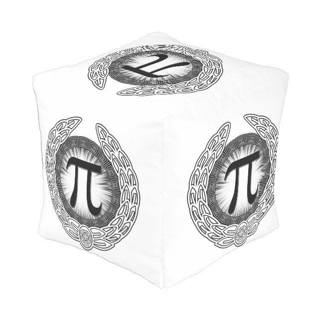 PI Emblem Outdoor Pouf (Angled Back)