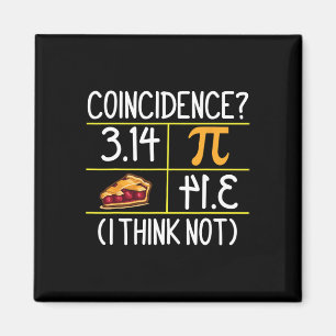 Pi Equals Pie Coincidence I Think Not Pi Day Math Magnet