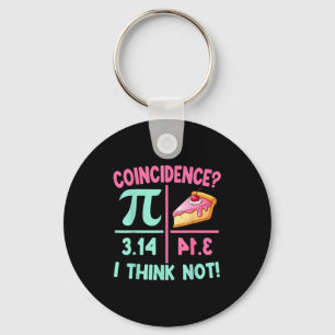 Pi Equals Pie For Happy Pi Day Math Lover Teacher Keychain