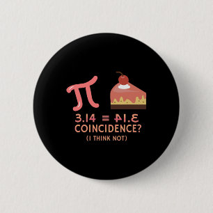 Pi Equals Pie For Pi Day 3.14 Math  Button
