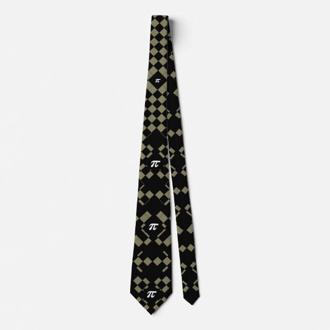 Pi Geometric STEM Math CricketDiane Engineering Tie (Front)