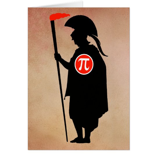 Pi Guy Early Greek Card