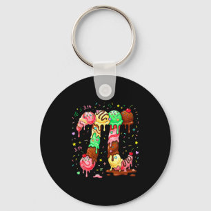 Pi Ice Cream Drip Math Pi Math Funny Pi Day Symbol Keychain