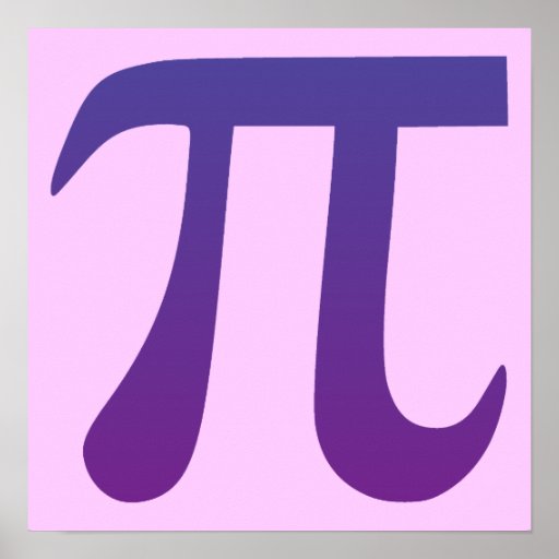 Pi in Purple Poster