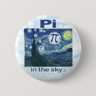 Pi in the Sky by Mudge Studios Pinback Button