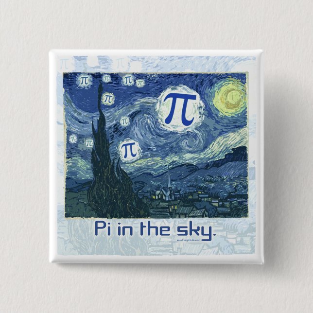 Pi in the Sky Gift Ideas Pinback Button (Front)