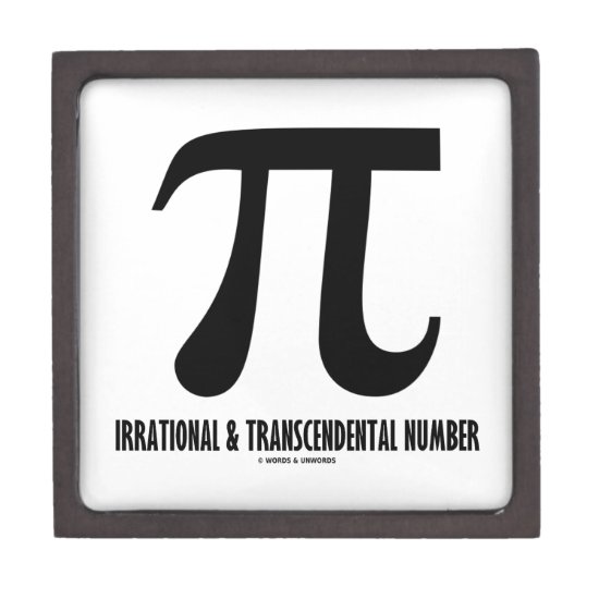 Pi Irrational And Transcendental Number (Math) Gift Box