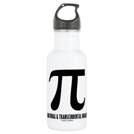 Pi Irrational And Transcendental Number (Math) Stainless Steel Water Bottle