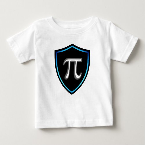 Pi Irrational Shield Mathematics 14 Happy march Pi Baby T_Shirt