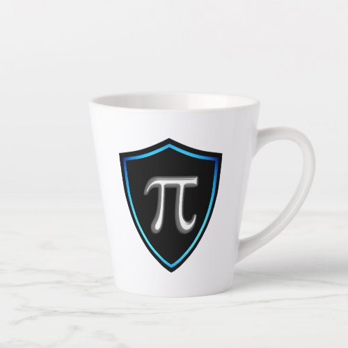 Pi Irrational Shield Mathematics 14 Happy march Pi Latte Mug