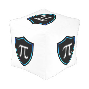 Pi Irrational Shield Mathematics 14 Happy march Pi Pouf