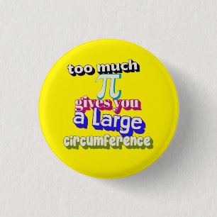 Pi joke, Math pun, Funny maths pin, teachers badge Button