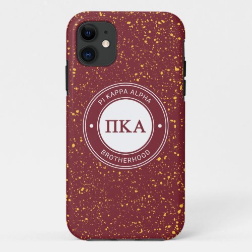 Pi Kappa Alpha  Badge iPhone 11 Case