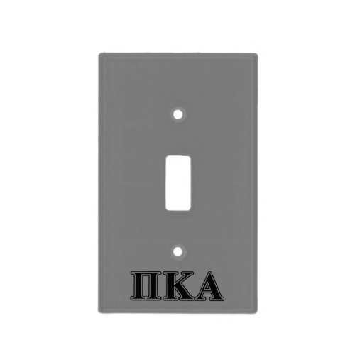 Pi Kappa Alpha Black Letters Light Switch Cover