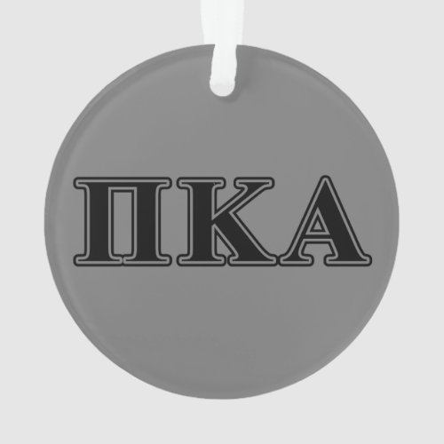 Pi Kappa Alpha Black Letters Ornament