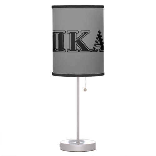 Pi Kappa Alpha Black Letters Table Lamp