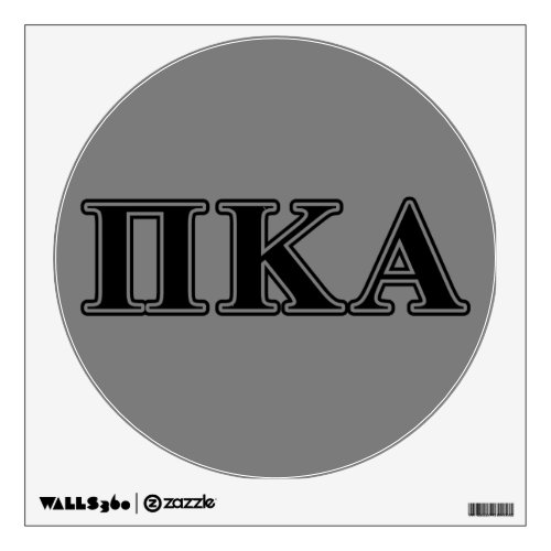 Pi Kappa Alpha Black Letters Wall Sticker