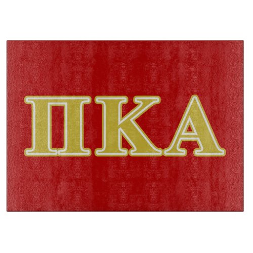 Pi Kappa Alpha Gold Letters Cutting Board