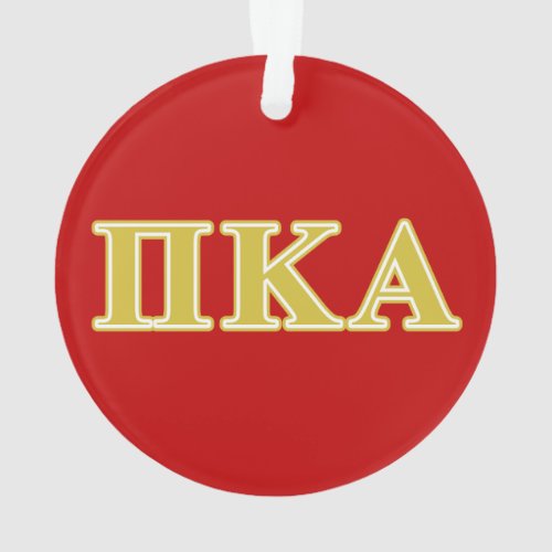 Pi Kappa Alpha Gold Letters Ornament