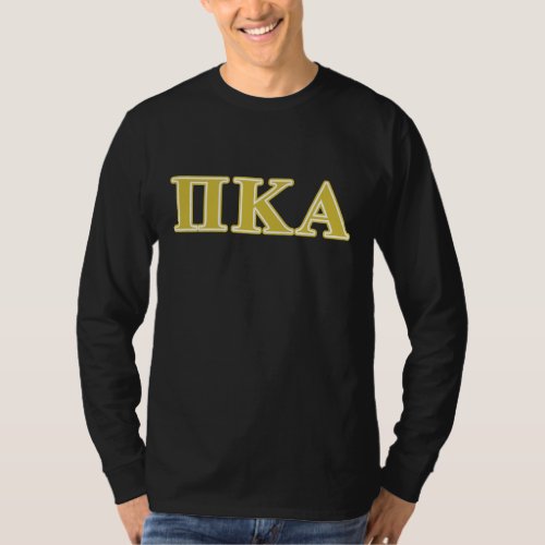 Pi Kappa Alpha Gold Letters T_Shirt